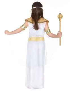 Wit En Goudkleurig Egyptisch Kostuum Voor Meisjes -Cosplay Kostuums Winkel egyptische koningin kostuum voor meisjes 3 1