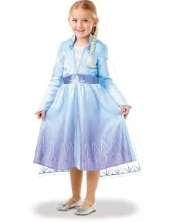Elsa Frozen 2™ Kostuum Pack Met Vlecht Voor Meisjes -Cosplay Kostuums Winkel elsa frozen 2 kostuum pack met vlecht voor meisjes 4