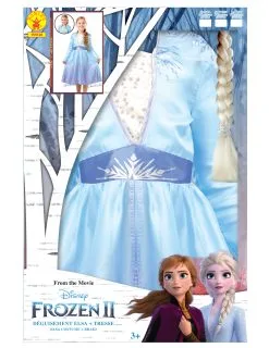 Elsa Frozen 2™ Kostuum Pack Met Vlecht Voor Meisjes -Cosplay Kostuums Winkel elsa frozen 2 kostuum pack met vlecht voor meisjes 5