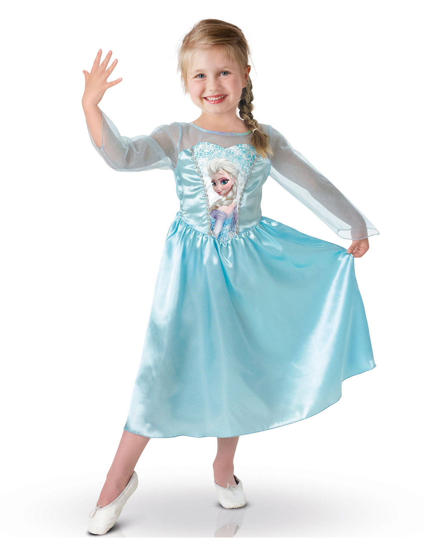 IJsblauwe Elsa Frozen™ Outfit Voor Meisjes 3 IJsblauwe Elsa Frozen™ Outfit Voor Meisjes