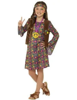 Flower Power Hippie Outfit Voor Meisjes