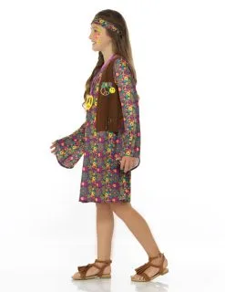 Flower Power Hippie Outfit Voor Meisjes -Cosplay Kostuums Winkel flower power hippie outfit voor meisjes 3