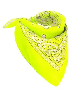 Fluo Gele Bandana Voor Volwassenen