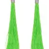 Fluo Groene Oorbellen Met Franjes Voor Volwassenen -Cosplay Kostuums Winkel fluo groene oorbellen met franjes voor volwassenen
