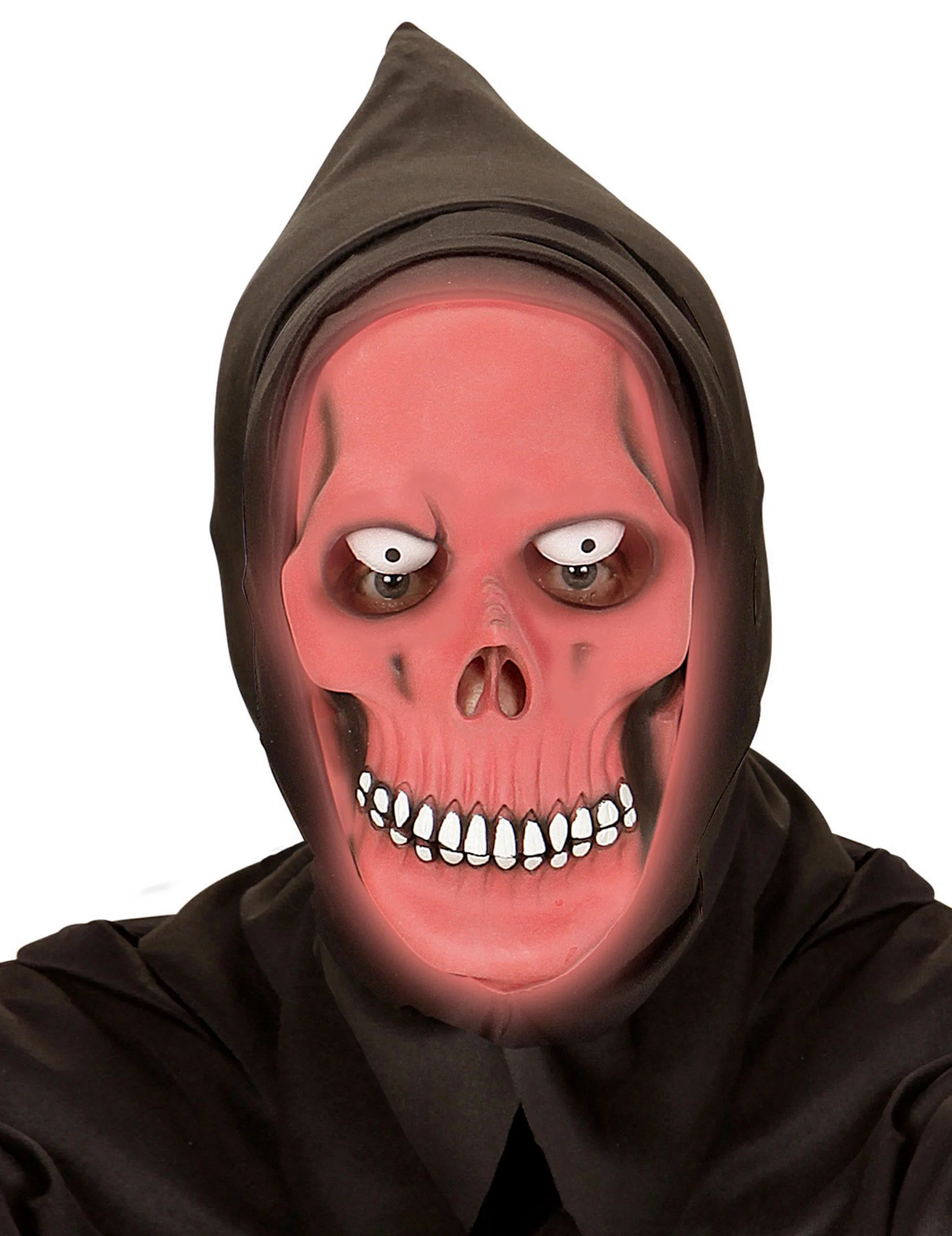 Fosforescerend Rood Reaper Masker Voor Volwassenen 3 Fosforescerend Rood Reaper Masker Voor Volwassenen