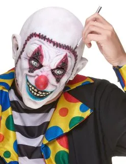 Gehechte Schedel Clownsmasker Voor Volwassenen
