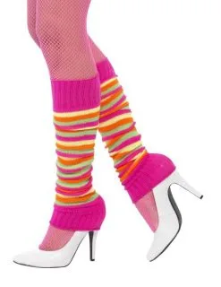 Gekleurde En Gestreepte Beenwarmers Voor Dames