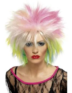 Gekleurde Punker Pruik