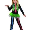 Gekleurde Skeletten Outfit Voor Meisjes -Cosplay Kostuums Winkel gekleurde skeletten outfit voor meisjes