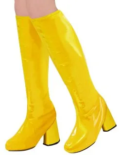 Gele Retro Jaren 60 Overlaarzen
