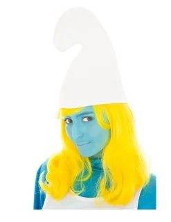 Gele Smurfin™ Pruik Voor Volwassenen
