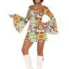Geometrische Patronen Disco Outfit Voor Dames 2 Geometrische Patronen Disco Outfit Voor Dames -Cosplay Kostuums Winkel geometrische patronen disco outfit voor dames