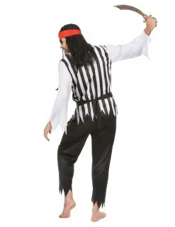 Gestreepte Piraten Kostuum Voor Heren -Cosplay Kostuums Winkel gestreepte piraten kostuum voor heren 2