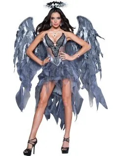 Gevallen Engel Kostuum Voor Dames - Premium