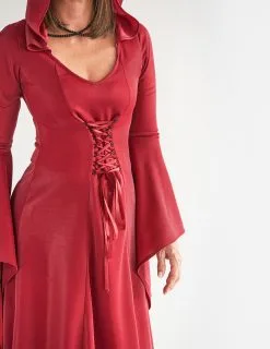 Gothic Rode Jurk Kostuum Voor Dames -Cosplay Kostuums Winkel gothic rode jurk kostuum voor dames 5