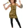 Goudkleurig Glitter Disco Kostuum Voor Meisjes -Cosplay Kostuums Winkel goudkleurig glitter disco kostuum voor meisjes