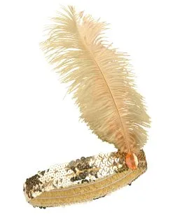 Goudkleurige Charleston Hoofdband Voor Vrouwen