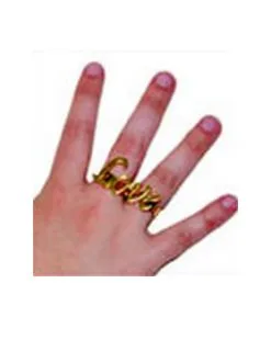 Goudkleurige Love Ring Voor Volwassenen -Cosplay Kostuums Winkel goudkleurige love ring voor volwassenen 3