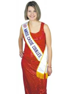 Grappige Miss Casse-Couilles Sjaal Voor Volwassenen