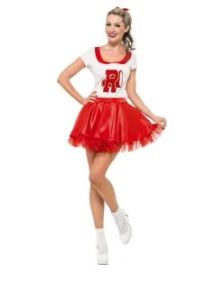 Grease™ Cheerleader Kostuum Voor Vrouwen