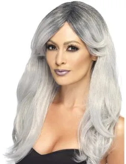 Grijze Pruik Met Kleurverloop Voor Vrouwen