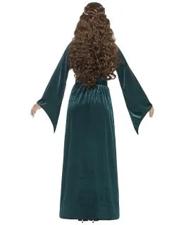 Groen En Goudkleurig Middeleeuws Kostuum Voor Vrouwen -Cosplay Kostuums Winkel groen en goudkleurig middeleeuws kostuum voor vrouwen 4