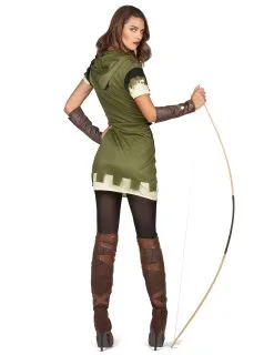 Groen Met Bruin Boogschutter Kostuum Voor Dames -Cosplay Kostuums Winkel groen met bruin boogschutter kostuum voor dames 3
