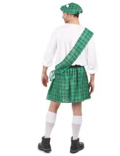 Groen Schotse Outfit Voor Heren -Cosplay Kostuums Winkel groen schotse outfit voor heren 3