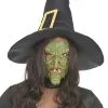 Groene Latex Heks Halfmaskers Voor Volwassenen -Cosplay Kostuums Winkel groene latex heks halfmaskers voor volwassenen