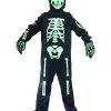 Groene Skelet Kostuum Voor Kinderen 1 Groene Skelet Kostuum Voor Kinderen -Cosplay Kostuums Winkel groene skelet kostuum voor kinderen