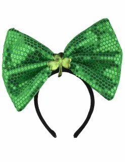 Groene Strik Met Groene Lovertjes Voor Volwassenen