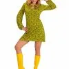 Groovy Groen Jaren 70 Kostuum Voor Vrouwen -Cosplay Kostuums Winkel groovy groen jaren 70 kostuum voor vrouwen