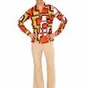 Groovy Jaren 70 Disco Blouse Voor Heren -Cosplay Kostuums Winkel groovy jaren 70 disco blouse voor heren