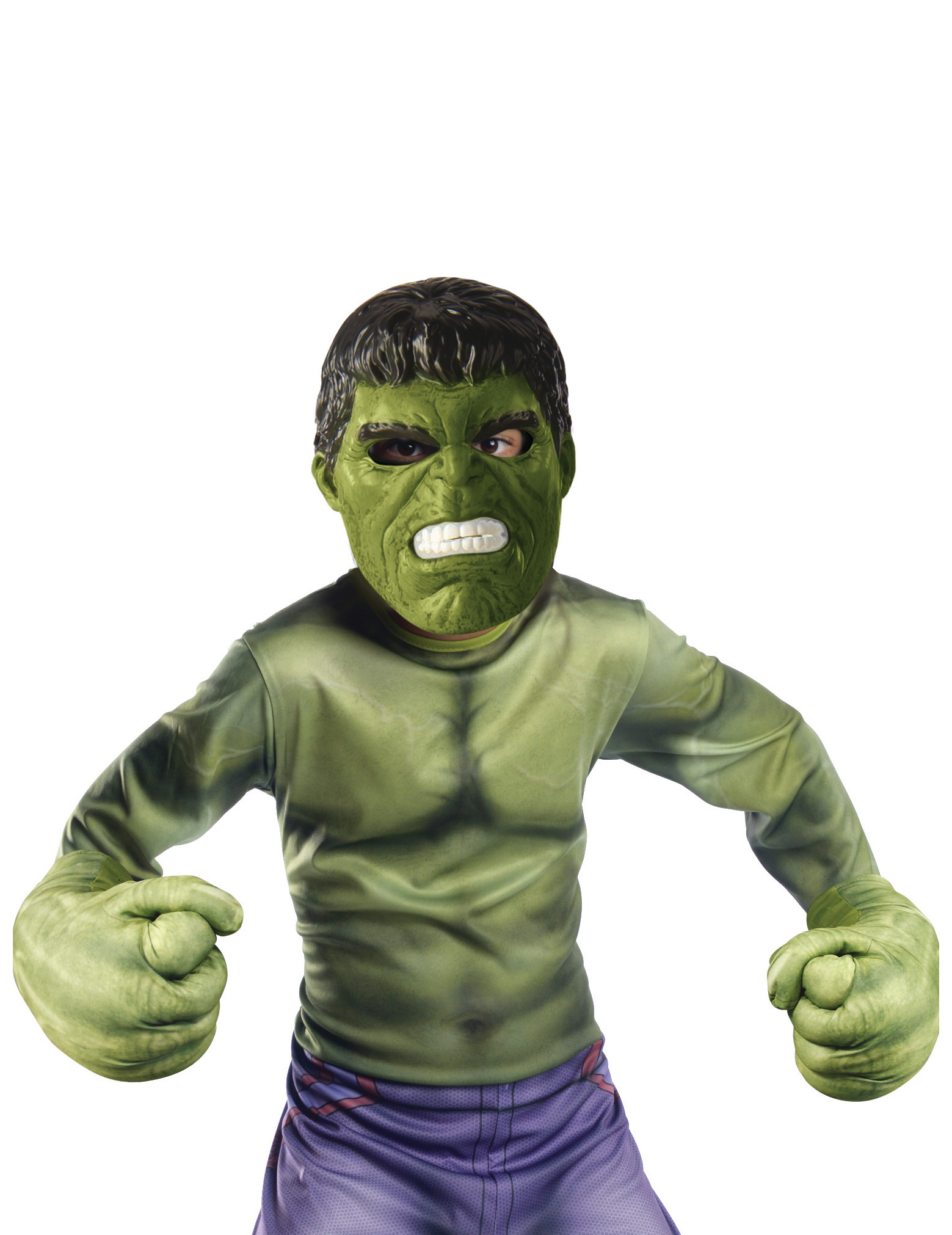 Grote Handen En Masker Hulk™ Set Voor Kinderen 3 Grote Handen En Masker Hulk™ Set Voor Kinderen