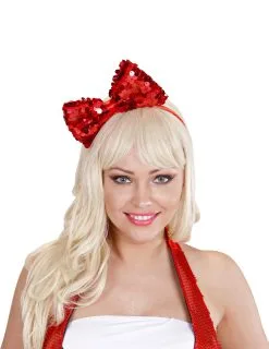 Grote Rode Haarstrik Op Haarband Voor Volwassenen