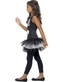 Halloween Kostuum Voor Meisjes Skelet Met Zwarte Tutu -Cosplay Kostuums Winkel halloween kostuum voor meisjes skelet met zwarte tutu 3