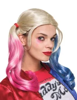 Harley Quinn - Suicide Squad™ Pruik Voor Volwassenen