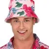 Hawaiiaanse Bloem En Flamingo Bedrukte Bob, Volwassene -Cosplay Kostuums Winkel hawaiiaanse bloem en flamingo bedrukte bob volwassene