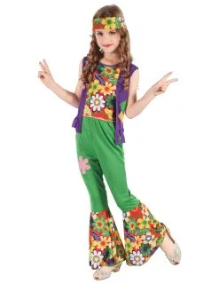 Hippie Flower Power Kostuum Voor Meisjes