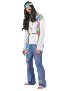Hippie Flower Power Outfit Voor Heren -Cosplay Kostuums Winkel hippie flower power outfit voor heren 3