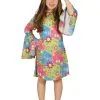 Hippie Kostuum Met Kleurrijke Symbolen Voor Meisjes -Cosplay Kostuums Winkel hippie kostuum met kleurrijke symbolen voor meisjes