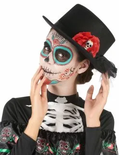 Hoge Hoed Dia De Los Muertos Voor Volwassenen