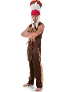 Indianen Opperhoofd Kostuum Voor Mannen
