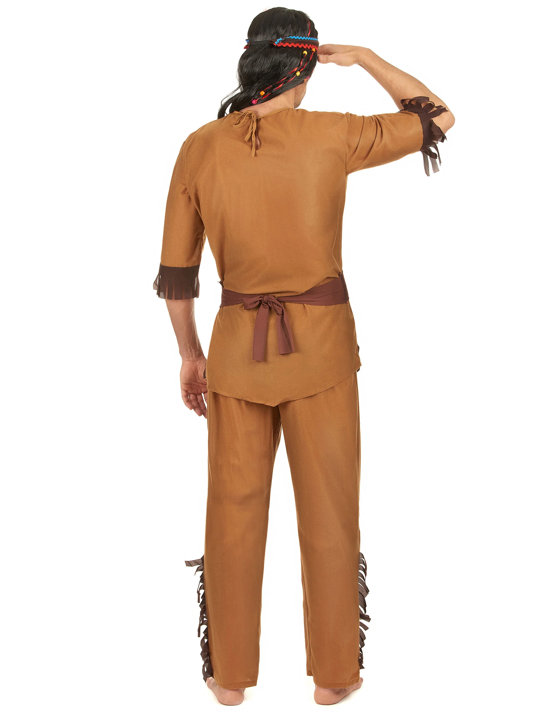 Indianen Outfit Voor Heren 5 Indianen Outfit Voor Heren - Afbeelding 3