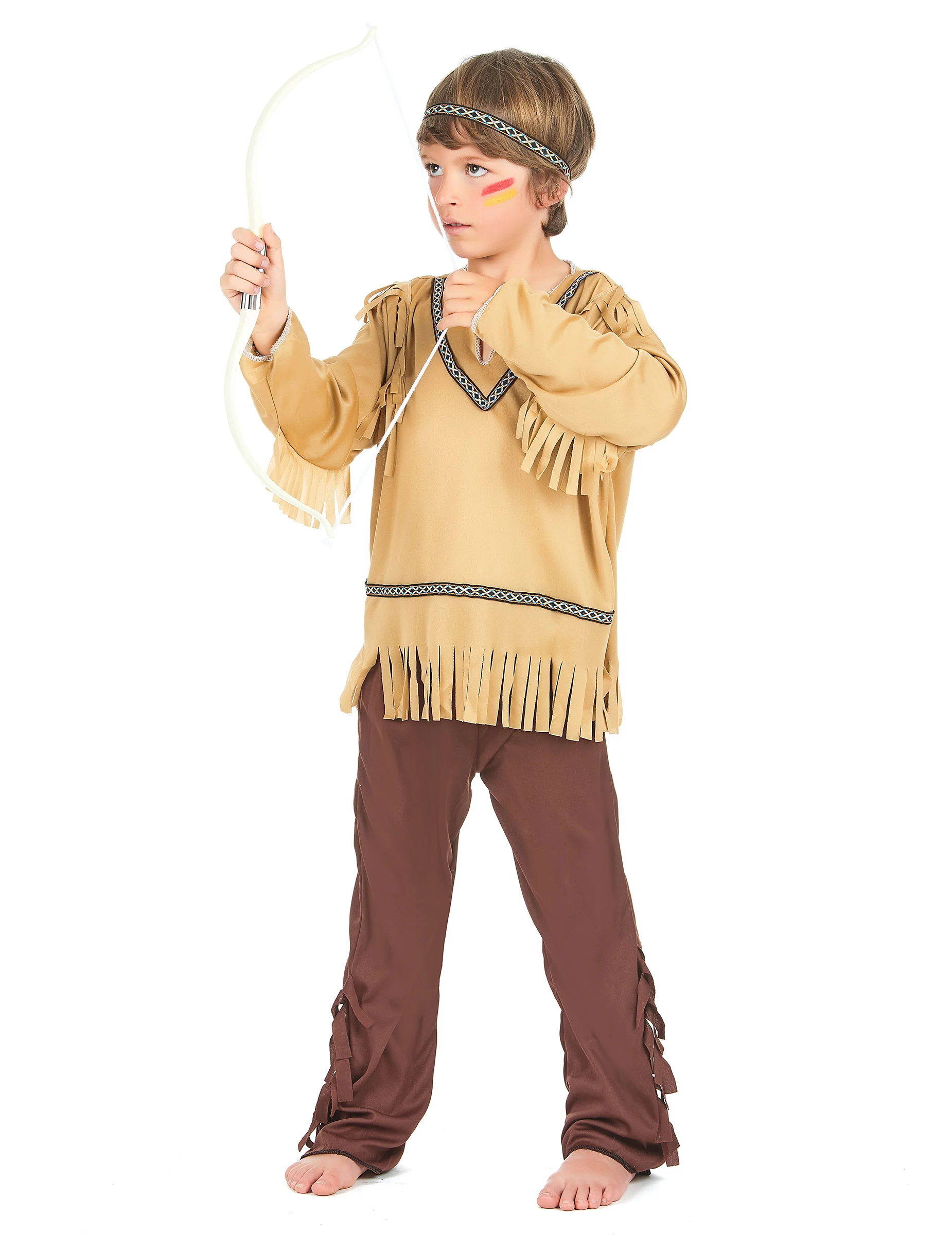 Indianen Pak Met Patroon Voor Jongens 4 Indianen Pak Met Patroon Voor Jongens - Afbeelding 2