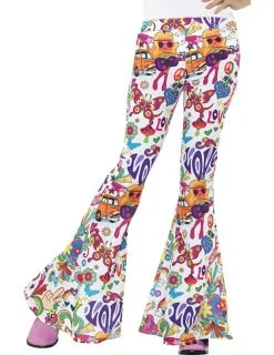Jaren 60 Hippie Broek Voor Vrouwen