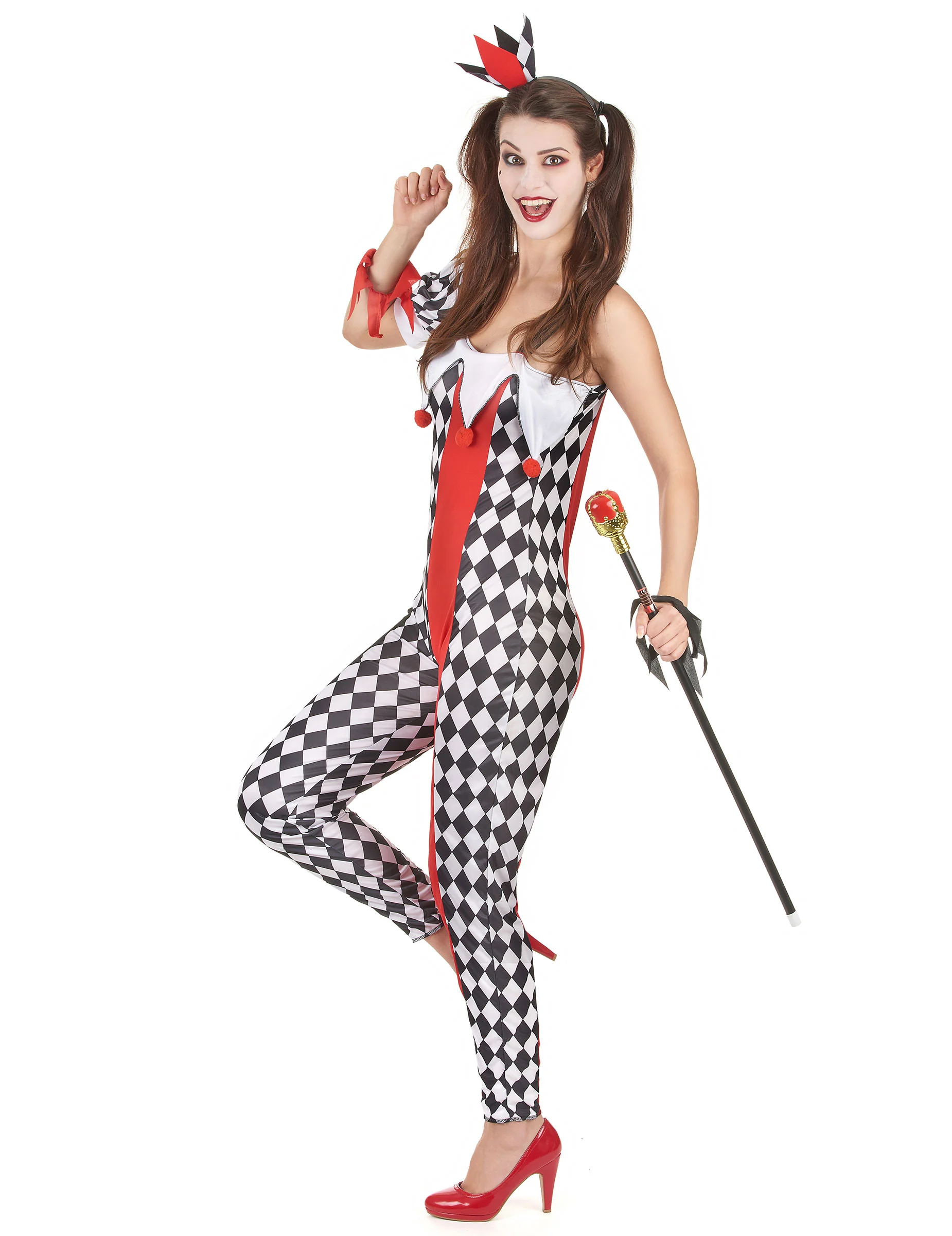 Joker Kostuum Voor Vrouwen 4 Joker Kostuum Voor Vrouwen - Afbeelding 2