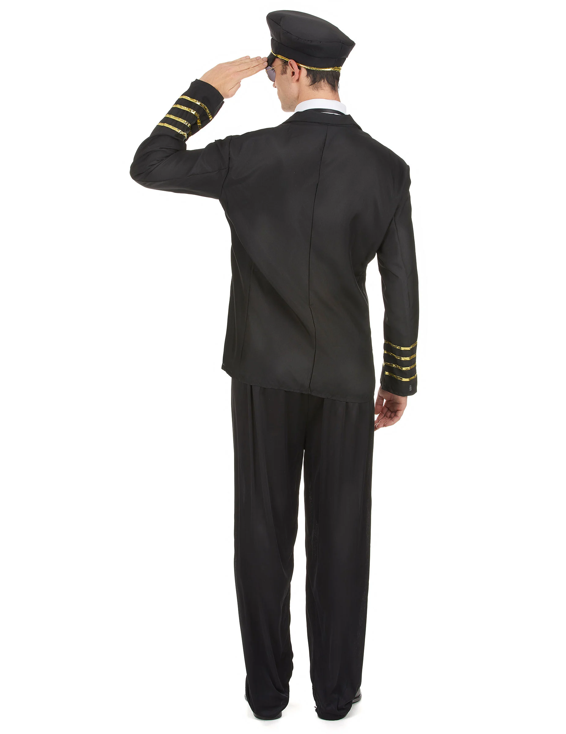 Vliegtuig Kapitein Kostuum Voor Mannen 5 Vliegtuig Kapitein Kostuum Voor Mannen - Afbeelding 3