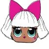 Kartonnen Diva LOL Surprise™ Masker -Cosplay Kostuums Winkel kartonnen diva lol surprise masker