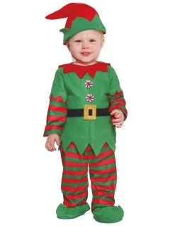 Kerst Elf Verkleedkleren Groen Baby